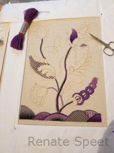 Jacobean Crewelwork: Design Choices, Colour & Stitching Journey